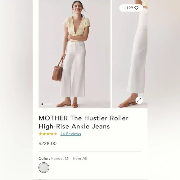 MOTHER The Roller Flare Jeans Size 26 - Picture 2 of 9